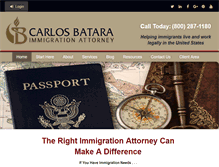 Tablet Screenshot of bataraimmigrationlaw.com